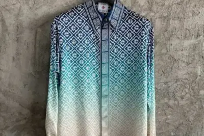 CASABLANCA Gradient Classic Collar Shirt