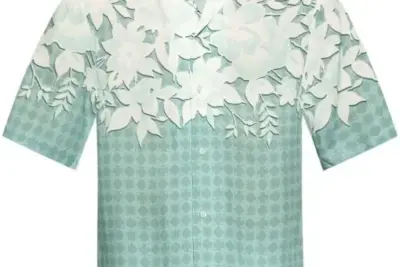 AMIRI printed shirt blue