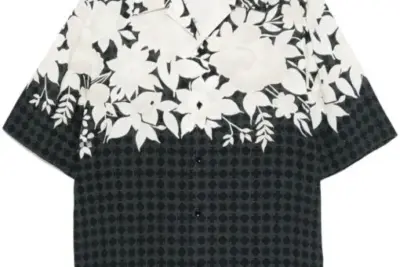 AMIRI Floral-Print Shirt Black