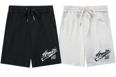 Amiri Short Black White