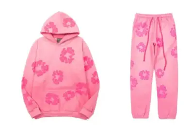 Denim Tears Wreath Print Cotton Washed Pink