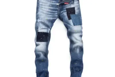 Dsquared2 Distressed Ripped Fade Blue