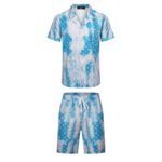 Amiri Short Set Washed White & Paste