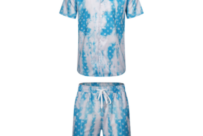 Amiri Short Set Washed White & Paste