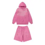Denim Tears Cotton Wreath Short Tracksuit Pink