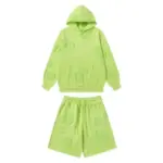 Denim Tears Cotton Wreath Short Tracksuit Lime Green