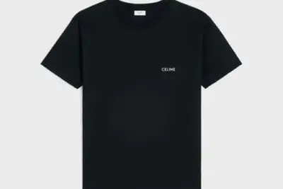 Celine loose t-shirt IN cotton jersey black