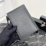 Prada Saffiano Leather Wallet 10cm Black - Image 2