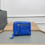 Balenciaga Wallet Glossy Blue