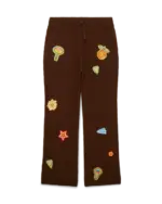 Casablanca Motif Crochet Trousers