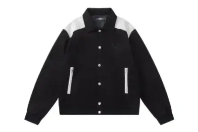 Amiri Embroidered Logo Black Jacket