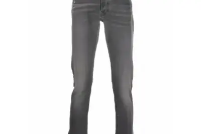 Amiri Wide Jeans Absorption Effect Grey