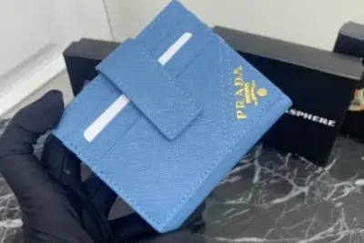 Prada Wallet 10cm Lite Sky Blue