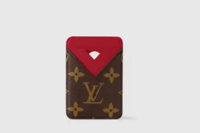 LV Porte-Cartes Magnet Sari Red
