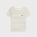 Celine TRIOMPHE REGULAR T-SHIRT IN STRIPED JERSEY