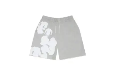 Denim Tears Biggie Cotton Wreath Sweat Shorts Grey