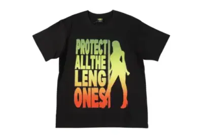 Corteiz Short Sleeved Protect All The Leng Ones T Shirt Black