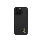 YSL Leather iPhone Case Black