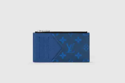 LV Coin Card Holder Blue