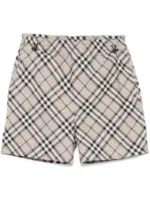 Burberry Check Archival Beige Shorts