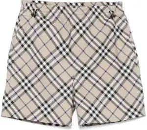 Burberry Check Archival Beige Shorts