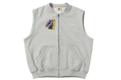 Corteiz Alcatraz Expo Fleece Vest Gray