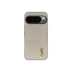 YSL Prime Beige Pixel Case Gold Logo