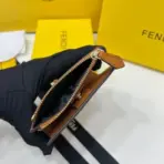 Fendi Bifold Small Wallet Brown - Image 2