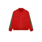 Amiri Sportswear Jacket Red With Green Bones Design