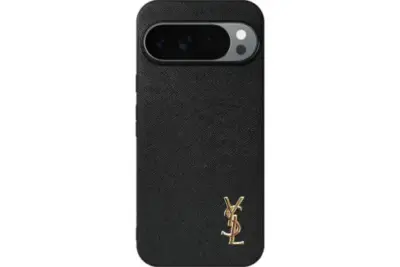 YSL Prime Black Pixel Case Gold Logo