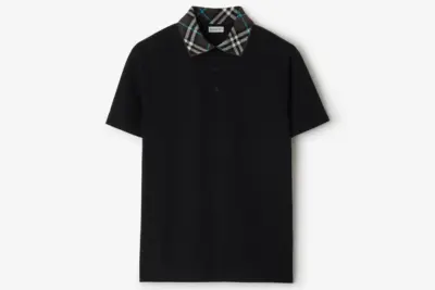 Burberry Cotton Polo Shirt Black