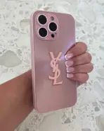YSL Pink on Pink iPhone Case - Image 3