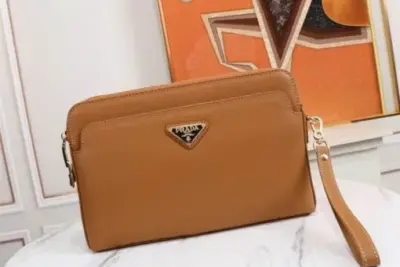 Prada Hand Wallet Brown