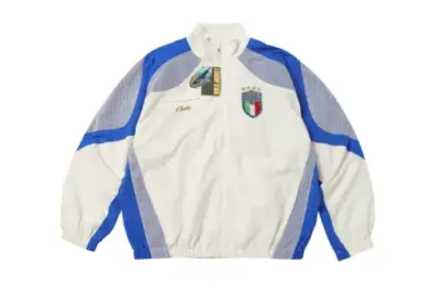 Corteiz Alcatraz Embroidered Jacket White Blue