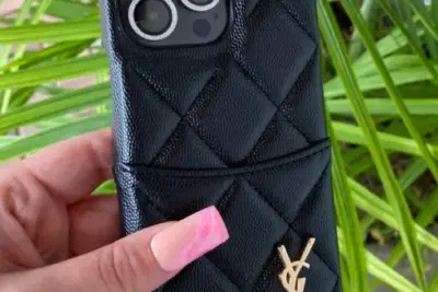 YSL Jet Black iPhone Case