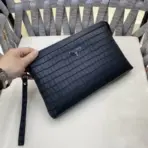 Prada Clutch Wallet Leather Black
