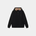 Burberry Zip-Up Hoodie Black