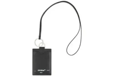 OFF-WHITE Badge Card Holder Black