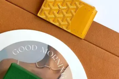 Goyard Bourbon Zipped Card Holder Yellow