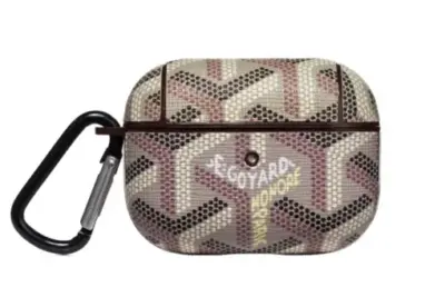 Goyard AirPod Case Beige