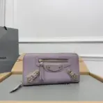 Balenciaga Classic Continental Wallet Lite Pink