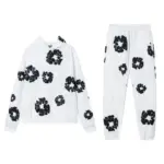 Denim Tears Black Flora Tracksuit White
