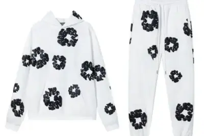 Denim Tears Black Flora Tracksuit White