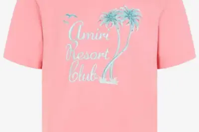 AMIRI Resort Club Logo T-shirt Pink