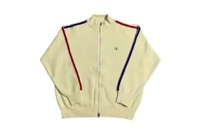 Corteiz VVS Knit Zip Cream Red Blue Stripes