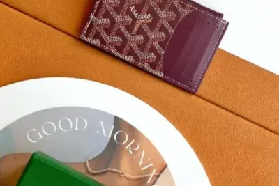 Goyard Bourbon Zipped Card Holder Red