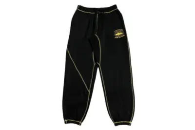 Corteiz Alcatraz Sweatpant Black Yellow Stipe