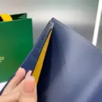 Goyard Saint Pierre Card Holder Wallet Dark Blue - Image 3
