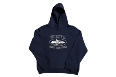 Corteiz Alcatraz Hoodie Navy Blue