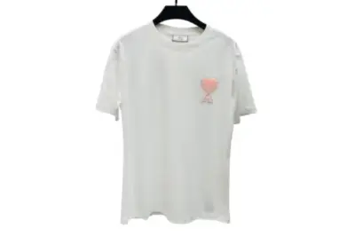 Ami Paris Short Sleeve T Shirt White